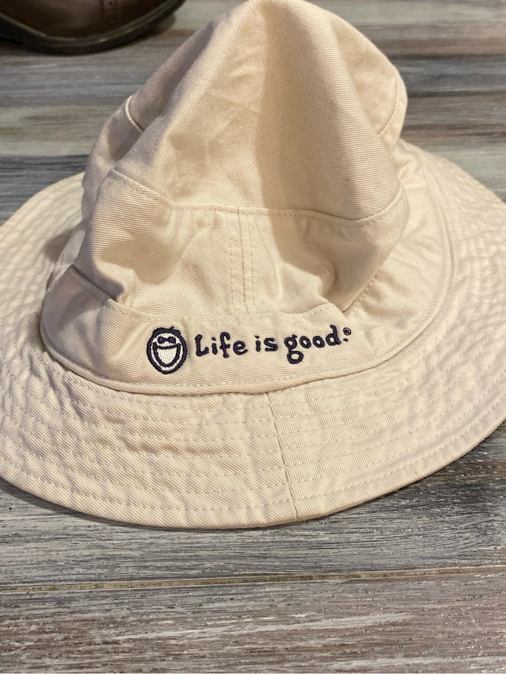 Life Is Good Youth Bucket Hat Beach Hat Tan Beige Unisex S/M